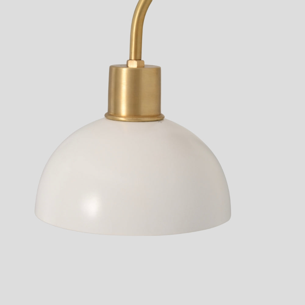 Rounded Dome Wall Lamp - Brass Sconce