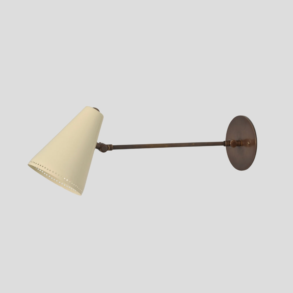 Cone Wall Lamp - Long Arm Adjustable Sconce