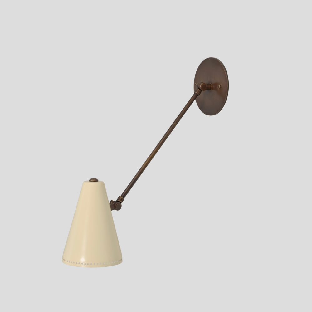 Cone Wall Lamp - Long Arm Adjustable Sconce