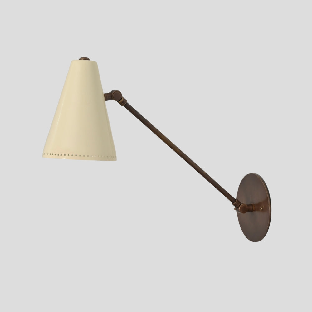 Cone Wall Lamp - Long Arm Adjustable Sconce