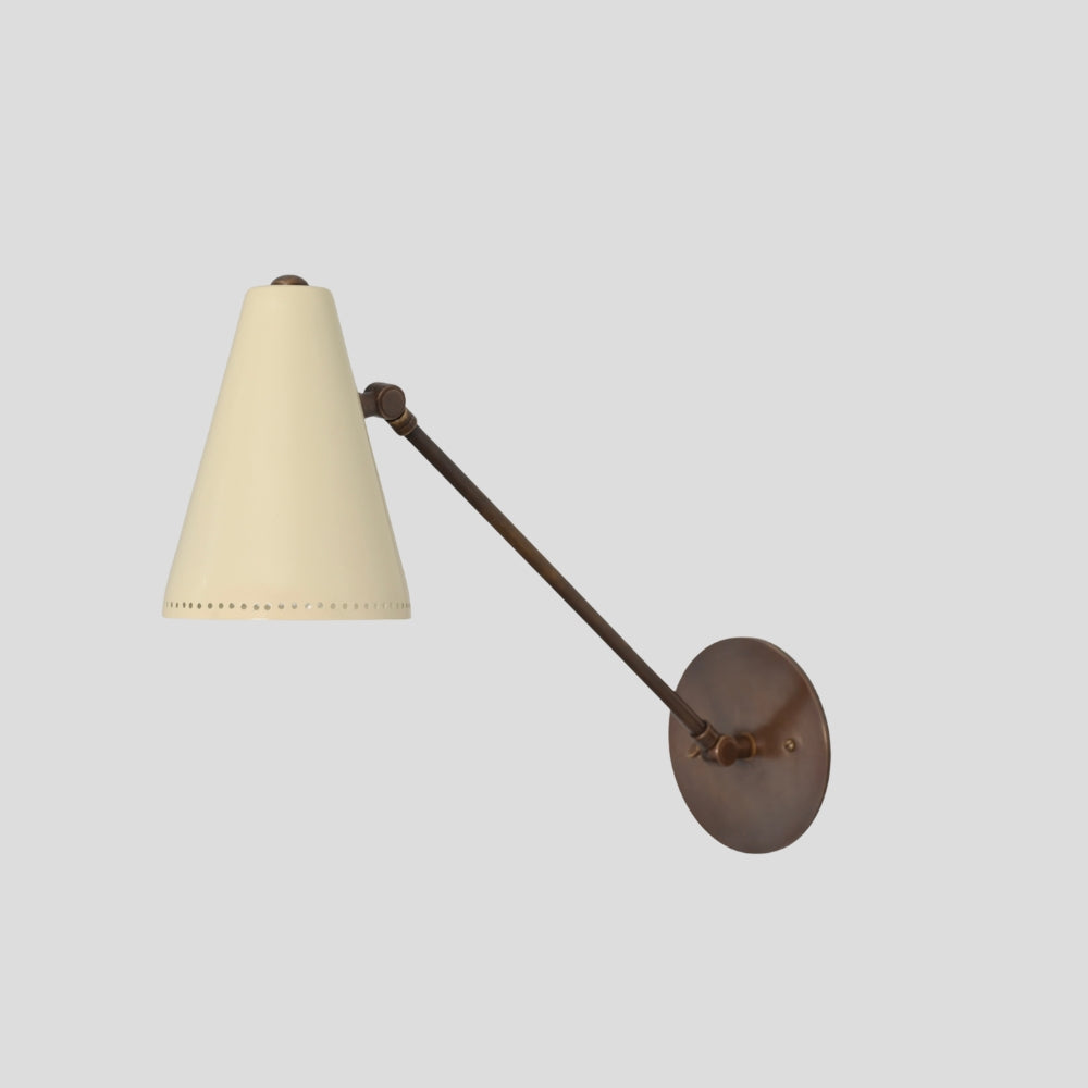 Cone Wall Lamp - Long Arm Adjustable Sconce