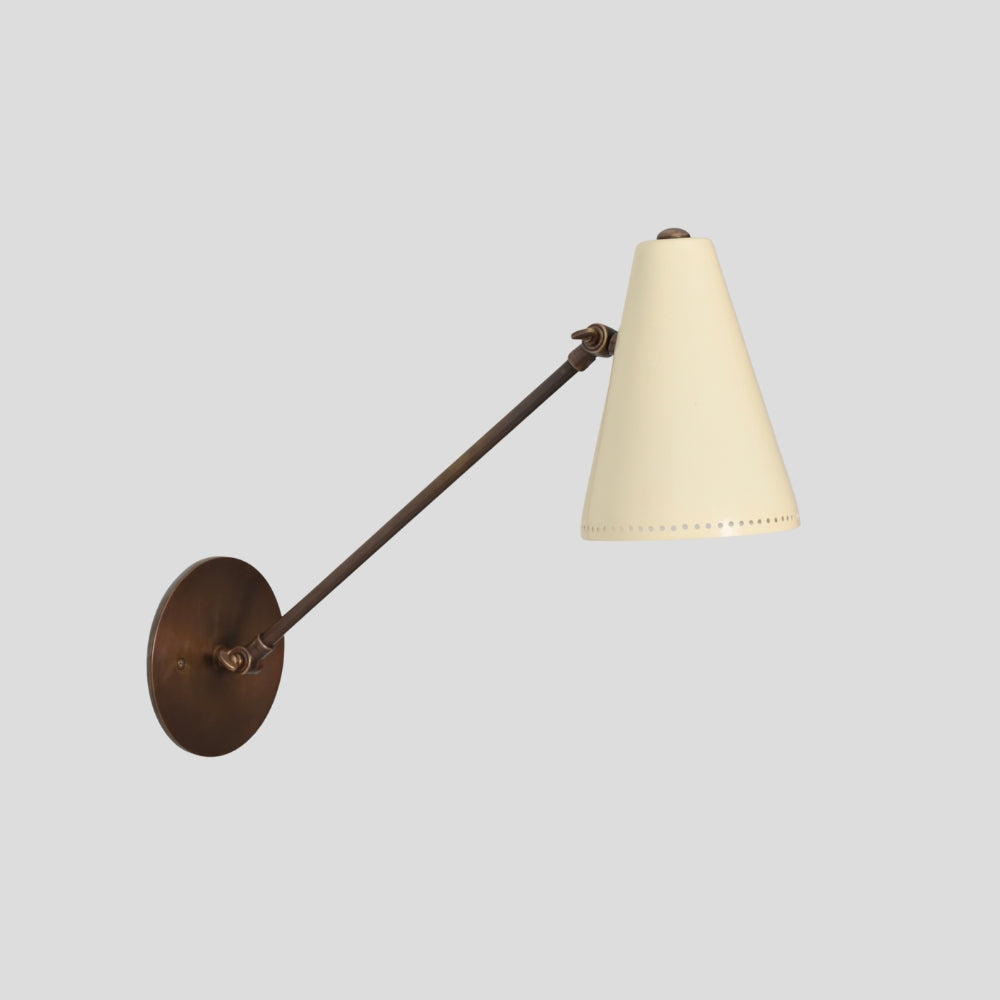 Cone Wall Lamp - Long Arm Adjustable Sconce