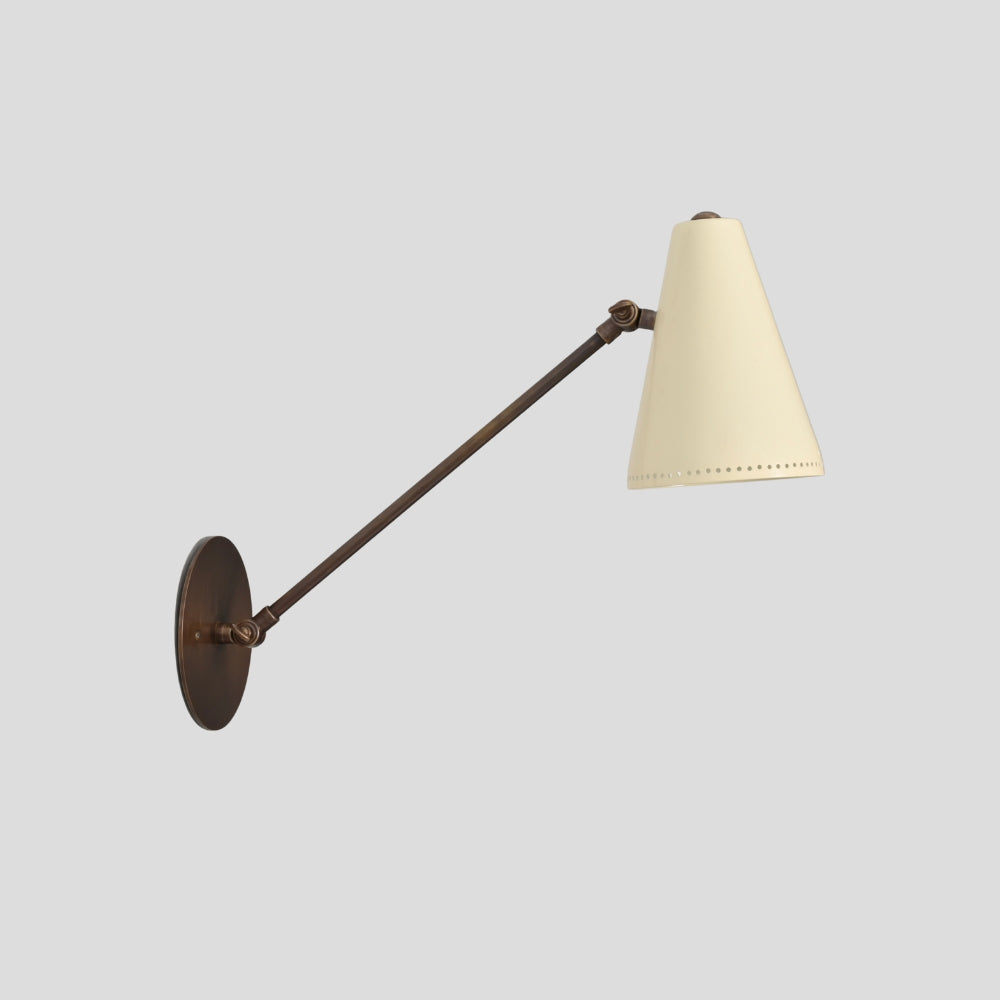 Cone Wall Lamp - Long Arm Adjustable Sconce