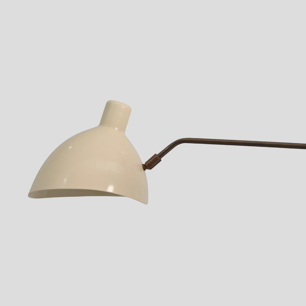 Semi Flush Mount Ceiling Light - Three Arm Curved Cream