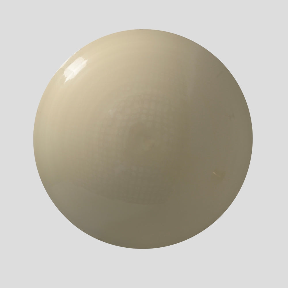 Beige sphere on a light gray background